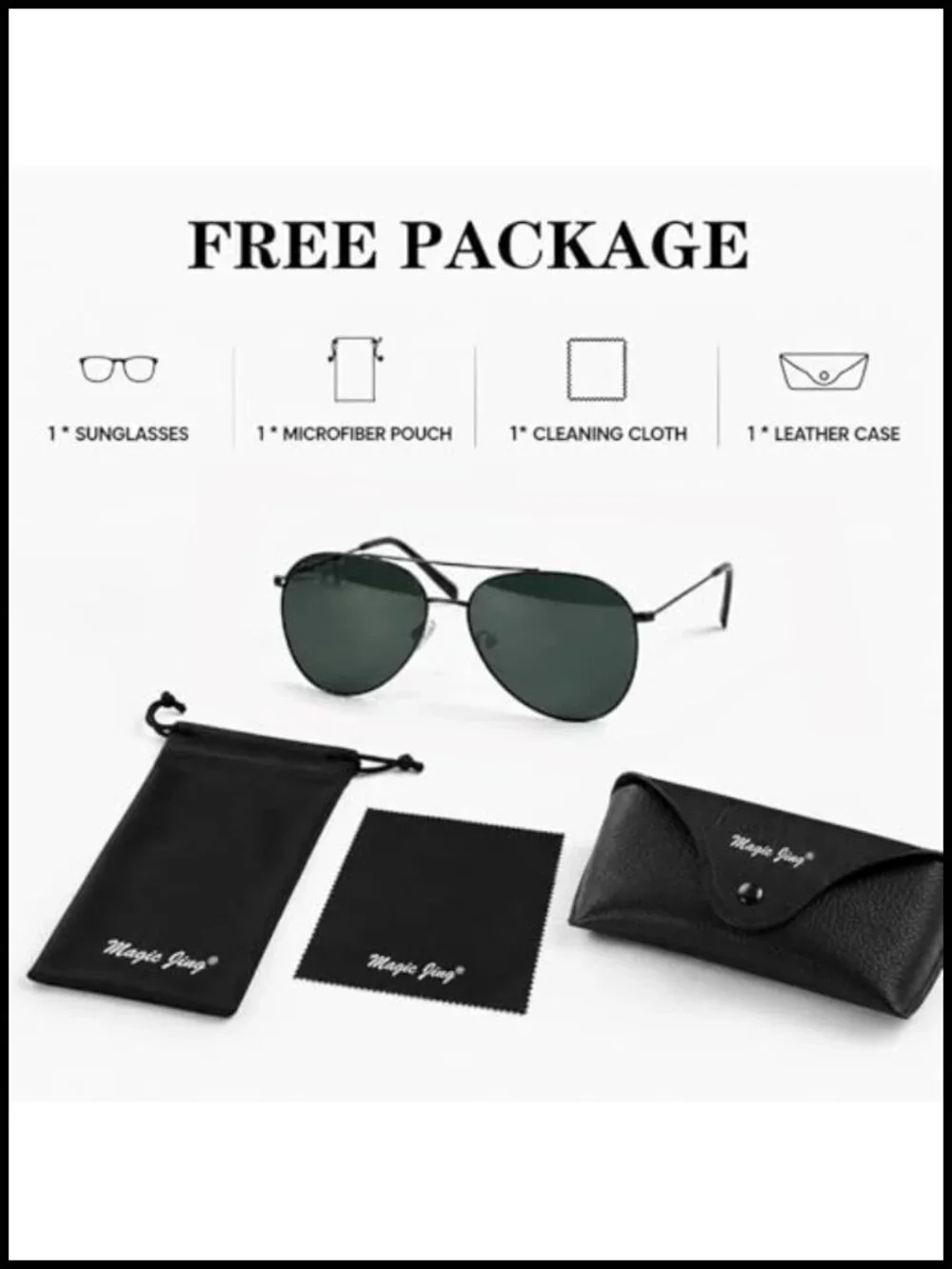 Polarized Glass Lens Sunglasses UV Protection Driving Fishing Unisex